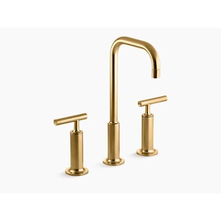 Kohler Bathroom Faucet, 10 in, 11 in, 12 in, 13 in, 14 in, 15 in, 16 in, 8 in, 9 in Mount, 3 Hole 14408-4-2MB